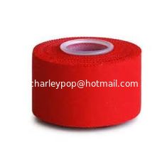 China 1.5&quot;x13m Sports tapes GYM tape fingerstall core plain edge red hot-melt glue taping banding cotton fabric supplier